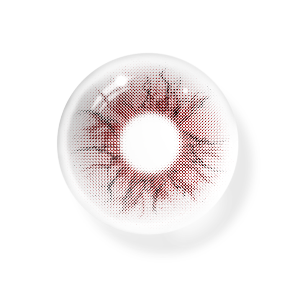 Cosplay Weird Red Coloured Contact Lenses